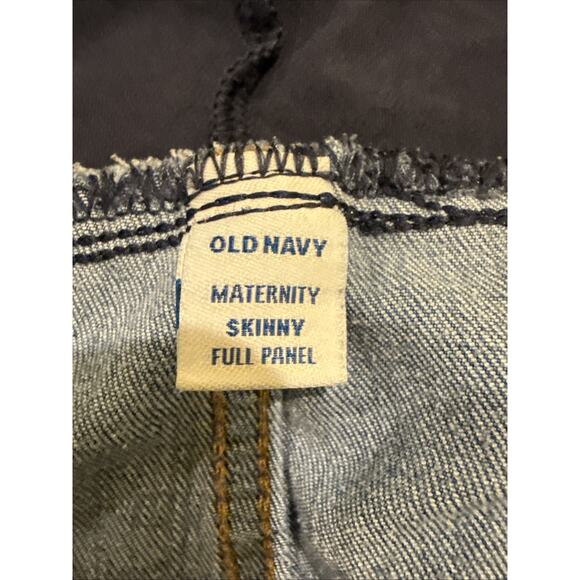 Old Navy Women's Maternity Jeans Skinny Full Panel Blue Med Wash Size 20 Short - Picture 9 of 14